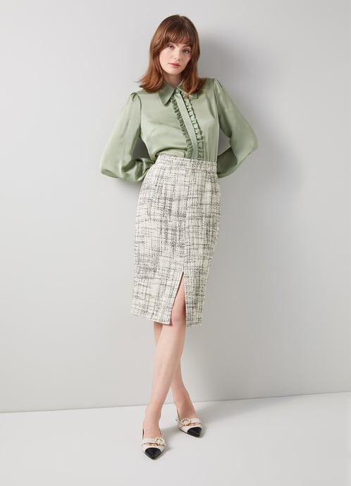 LK Bennett Lottie Skirts, Cream
