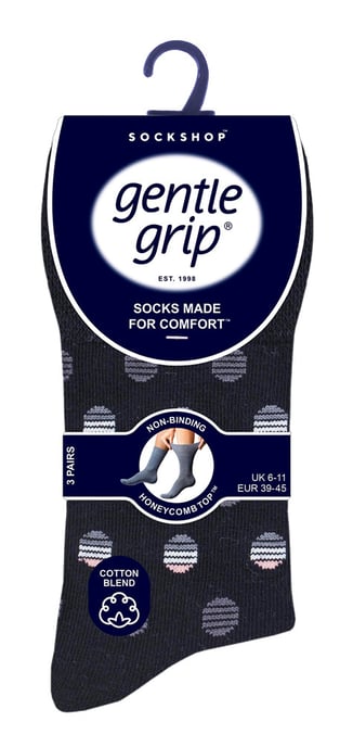 Gentle Grip - 6 par icke elastiska Gentle Grip-strumpor för herrar - SOMRJ578 - Image 2