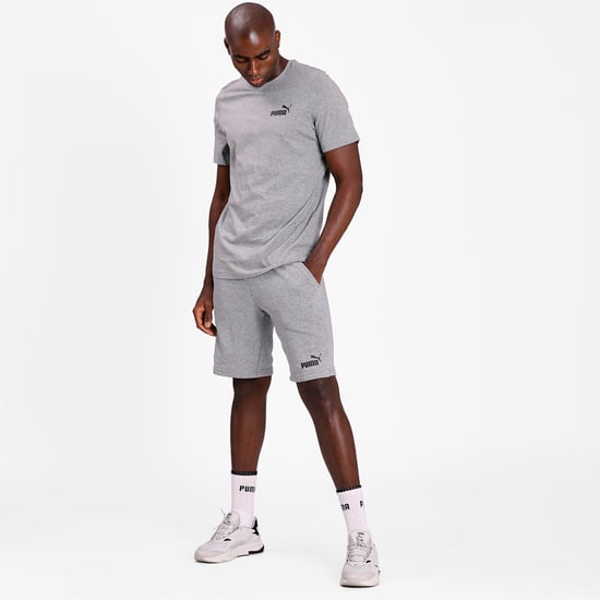 PUMA Heren Essentials Kleine Logo T-Shirt Tee - Image 3