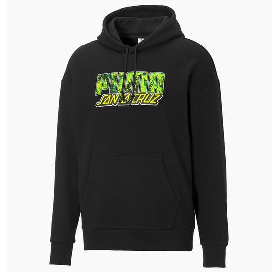 Puma x Santa Cruz Skateboards Long Sleeve Black Pullover Mens Hoodie 532240 01