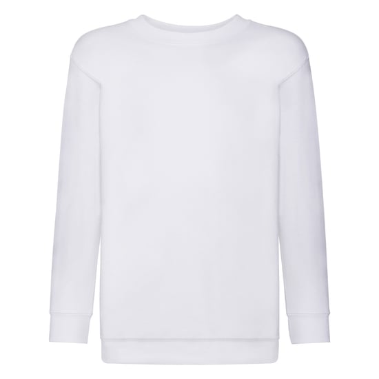 Fruit Of The Loom Childrens Unisex Set In Sleeve Sweatshirt (White) - Image 1