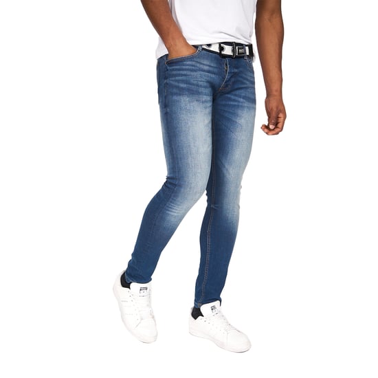 Crosshatch Heren Barbeck Slim Jeans (Blauw getint) - Image 4