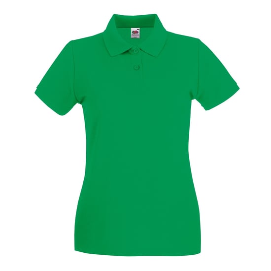 Fruit Of The Loom Ladies Lady-Fit Premium Short Sleeve Polo Shirt (Kelly Green)