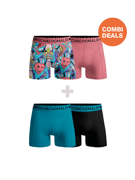 Muchachomalo Men's Boxer Shorts - 2+2 Pack - Men's Underpants