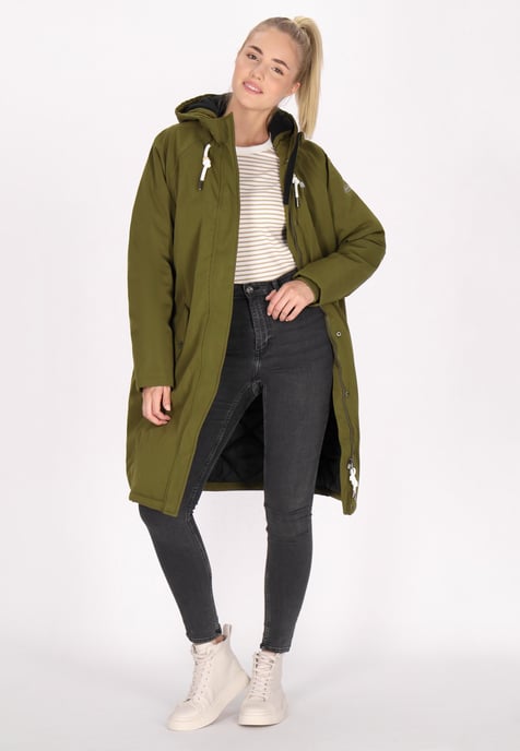 Schmuddelwedda Winter parka Dames olijf - Image 2