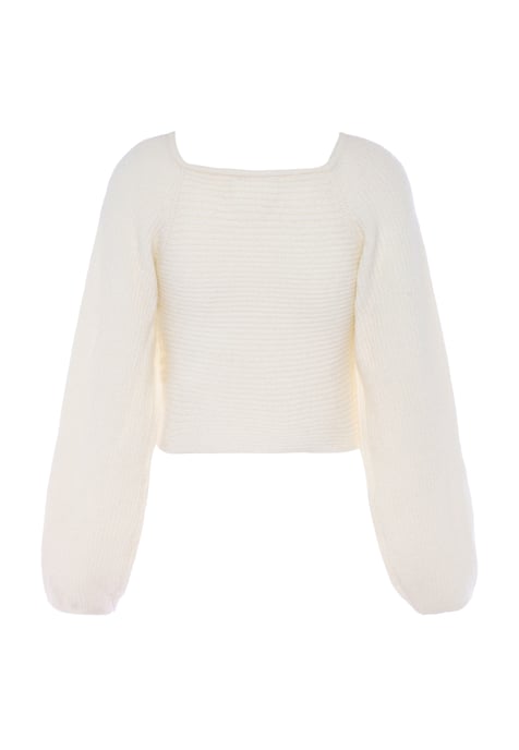 Mymo Jumper Dames wolwit - Image 2