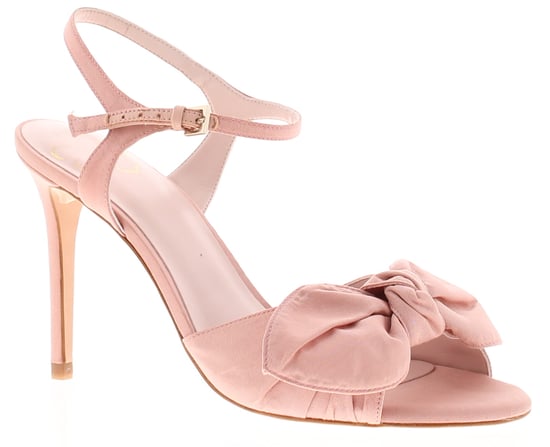 Ted Baker Womens Shoes Heevia Heels Stiletto Bow Detail Strappy Pink - Image 1