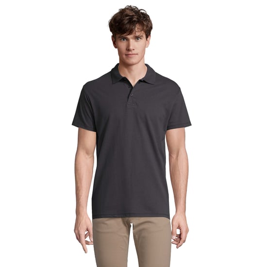 SOLS Mens Spring II Polo Shirt (Mouse Grey Solid) - Image 1