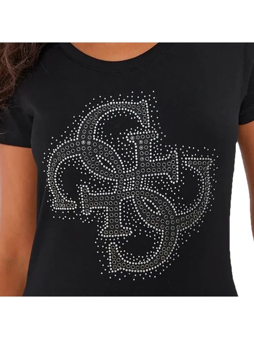 Guess Women's Rhinestone T-Shirt 4G - Image 2