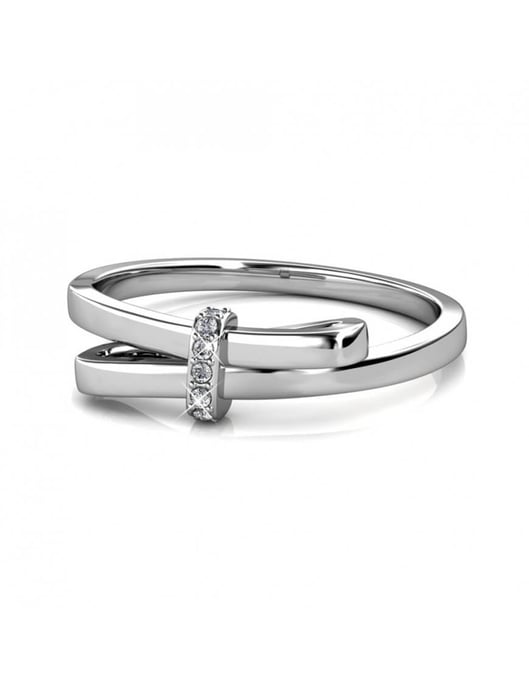 Luminous Bow ring - Oostenrijks kristal - Image 4