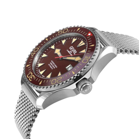 Gevril Men's Hudson Yards Chocolate Dial Swiss Automatic Watch - Image 3