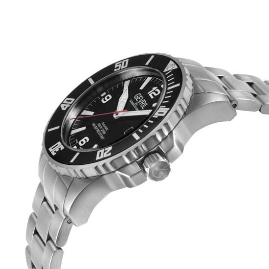 Gevril Men's Canal Street Swiss Automatic 3 Hands, Sellita SW200 Movement, two toned 316L Stainless Steel SS/IPYG Bracelet.