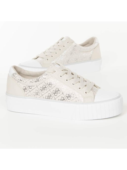 Guess damsneakers med logotyp, storlek 4G, silverfärgade - Image 2