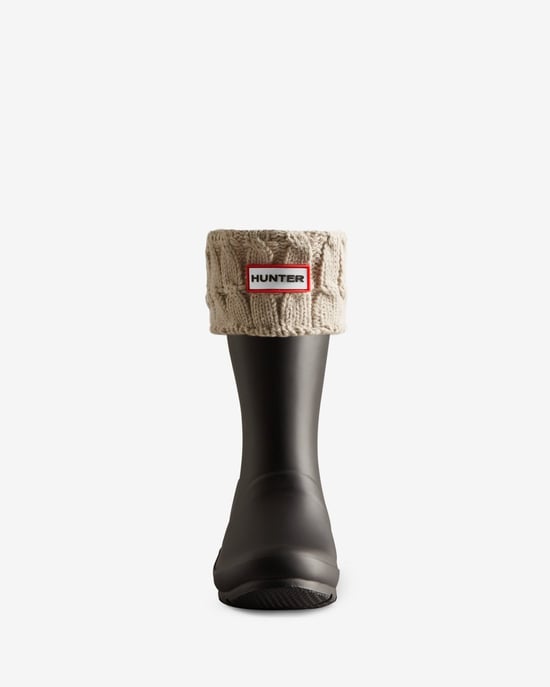 Hunter Unisex Recycled 6 Stitch Cable Short Boot Sock - Image 2