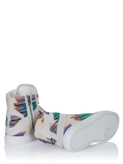 Zadig Voltaire High Flash Folk Beads schoenen wit - Image 3