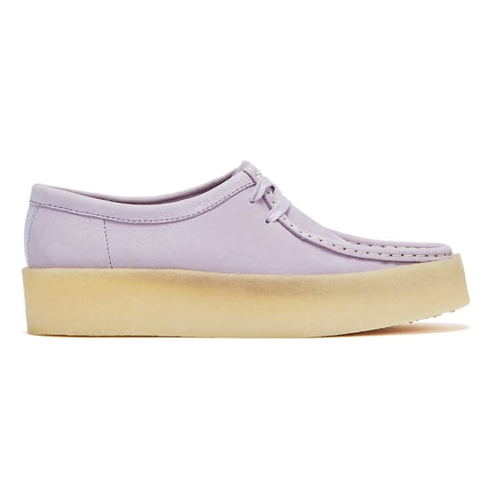 Clarks Wallabee Cup Nubuck Womens Lilac Shoes - (Purple) - Image 5