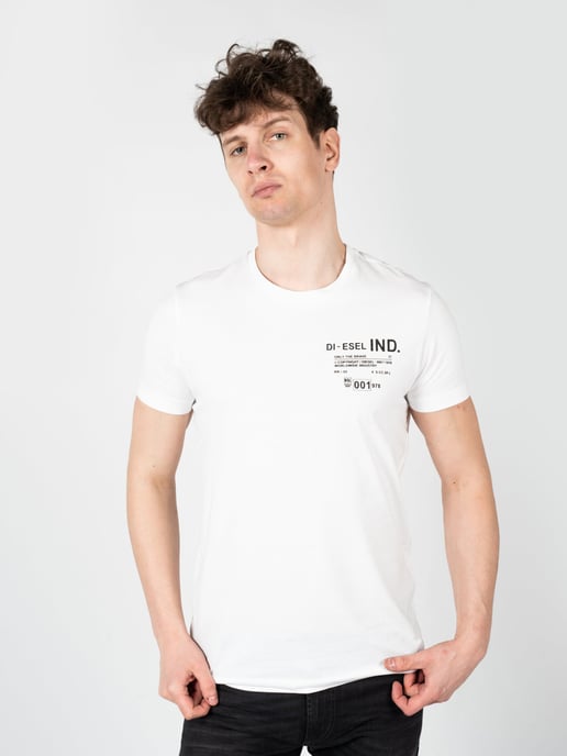 Diesel T-Shirt T-Diegos Mannen Wit - Image 3