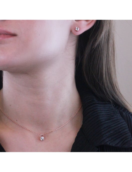 Parure et Coffret Mary - Or Rosé et Cristal - Image 2