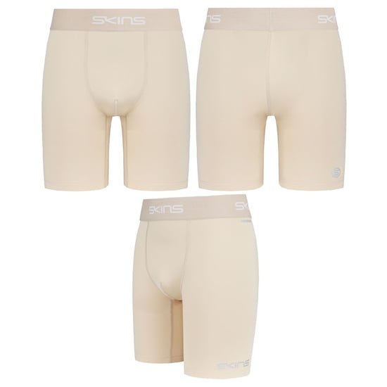 Skins DNAmic Force Mens Beige Compressiong Half Tights Shorts DF00011179002