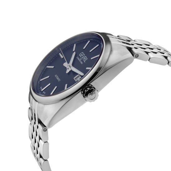 Gevril Five Points Men's 48701 Swiss Made Automatic Sellita SW200 Stainless Steel Luminous Date Watch - Image 3