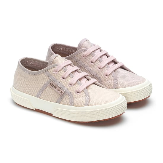 Superga Childrens/Kids 2750 Organic Canvas Trainers (Pink Magenta Leaves)