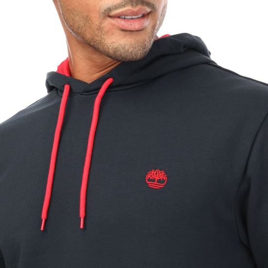 Men's Timberland Chest Logo Hoody in Navy