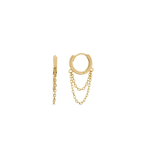 Luxenter Vesya earrings in 18K yellow gold finish