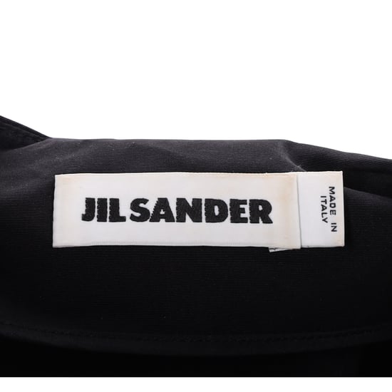 Jil Sander Pleated Mini Dress in Black Cotton - Image 4