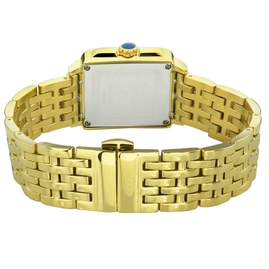 GV2 Padova Women's Swiss Quartz Diamond Black Dial Yellow Gold Watch - Image 3