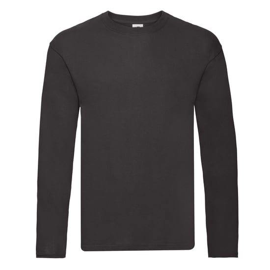 Fruit of the Loom Mens Original Plain Long-Sleeved T-Shirt (Black) - Image 1