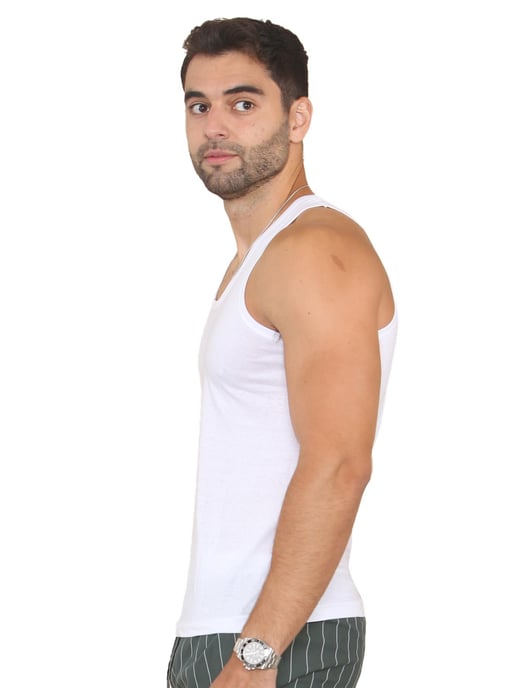 Enzo | Heren Vesten 3 Pack - Wit - Image 3