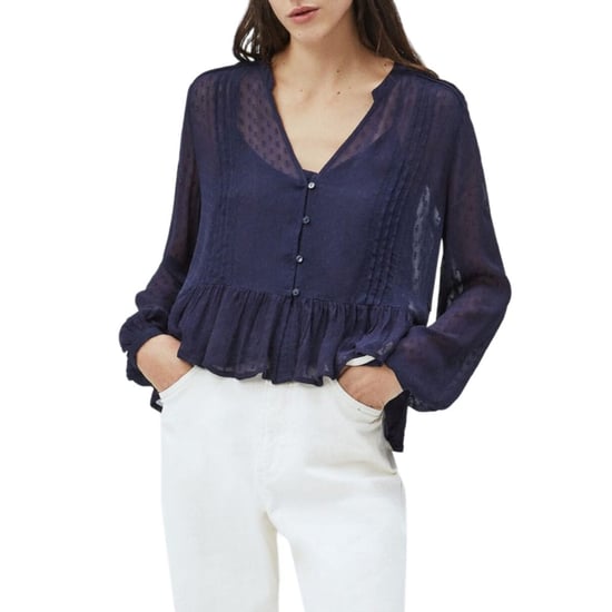 Pepe Jeans Women's ARVANA Shirt Blue 351556 - Image 1
