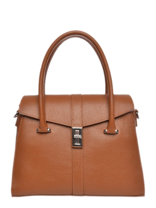 Luisa Vannini Bruin Rundleer Tas - Image 6