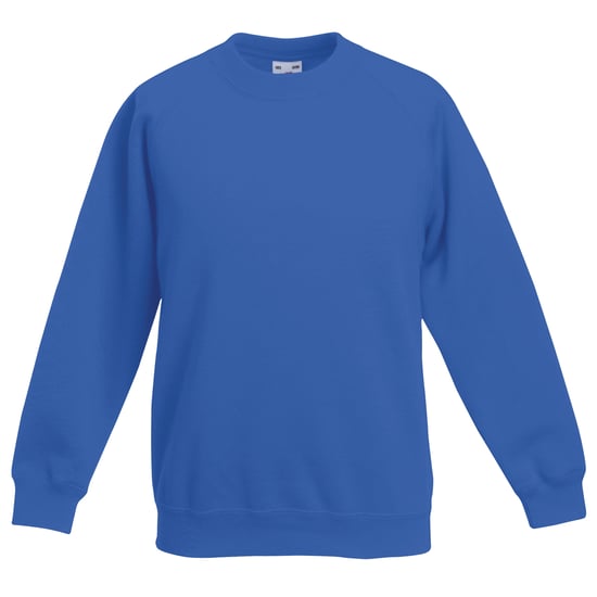 Fruit of the Loom Kinder Unisex Trui Met Raglan Mouwen (2 stuks) (Royaal Blauw) - Image 1
