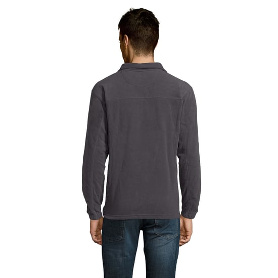 SOLS Volwassen uniseks Ness Half Zip Fleece Top (Houtskool Grijs) - Image 2