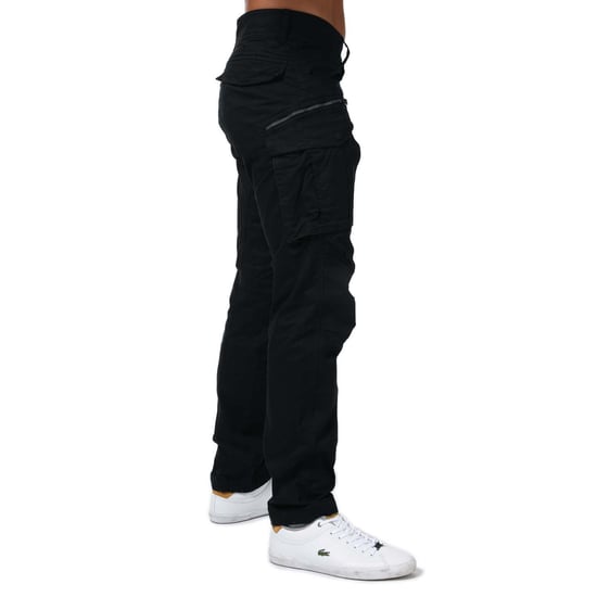 Men's Replay Joe Cargo Trousers in Charcoal - Image 4
