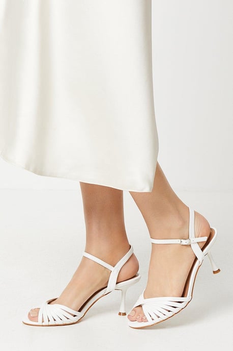 Sebastienne Twist Front Medium Heeled Sandals