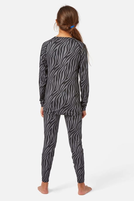 Cozy Limited Edition Crew Neck Baselayer Black Zebra