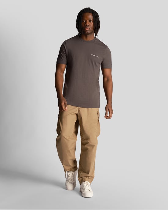 Lyle & Scott Embroidered T-Shirt i grått för män - Image 2