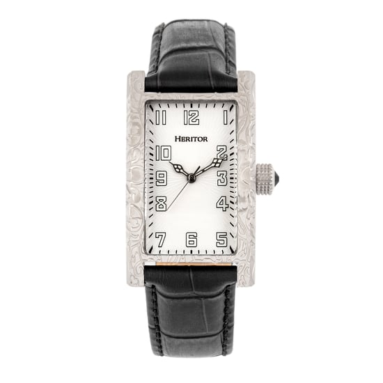 Heritor Automatic Jefferson Leather-Band Watch - Image 1