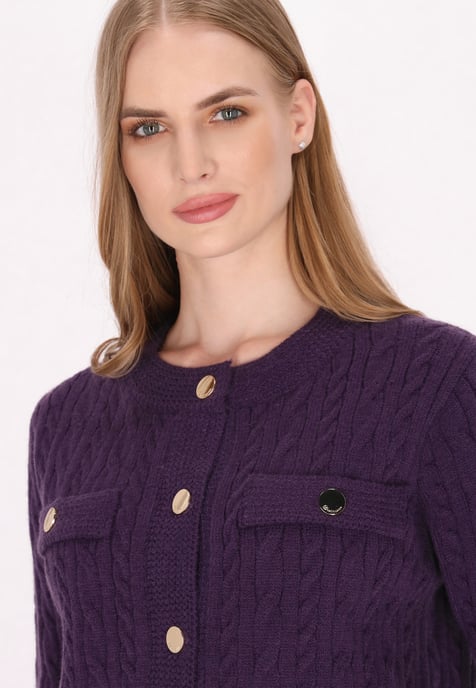 Dreimaster Vest Dames paars - Image 5