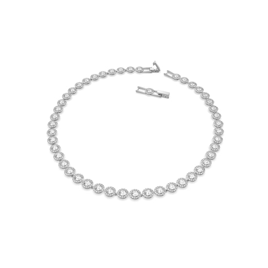 Swarovski 'Angelic' Women's Base Metal Set: Bracelet + Necklace - Silver 5367853 - Image 2