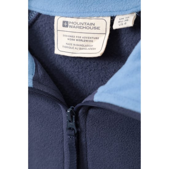 Mountain Warehouse Dames/Dames Montana Half Zip Fleece Top (Marine) - Image 2