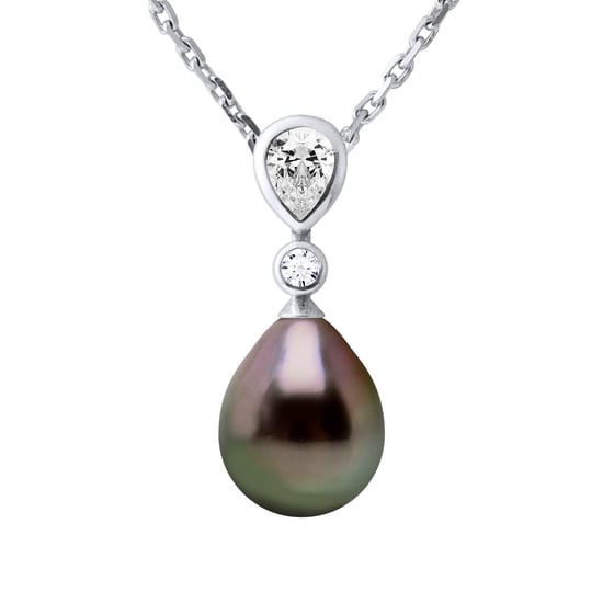 DIADEMA - Necklace - Tahitian Pearl - Silver