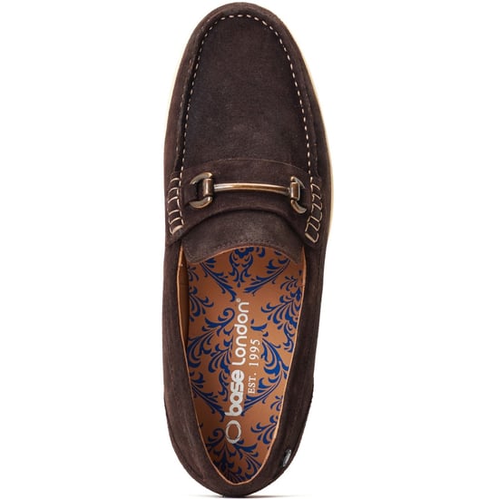 Base London Snapper Leder Mannen Burnt Brown Loafers - Image 4