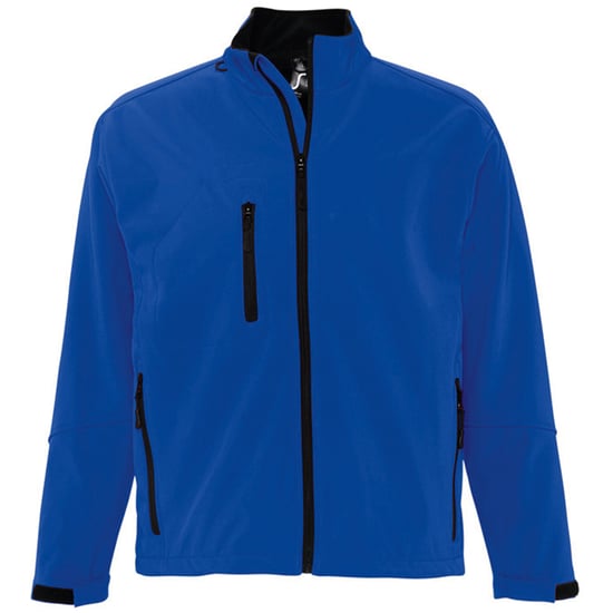 SOLS Mens Relax Soft Shell Jacket (Breathable, Windproof And Water Resistant) (Royal Blue) - Image 1