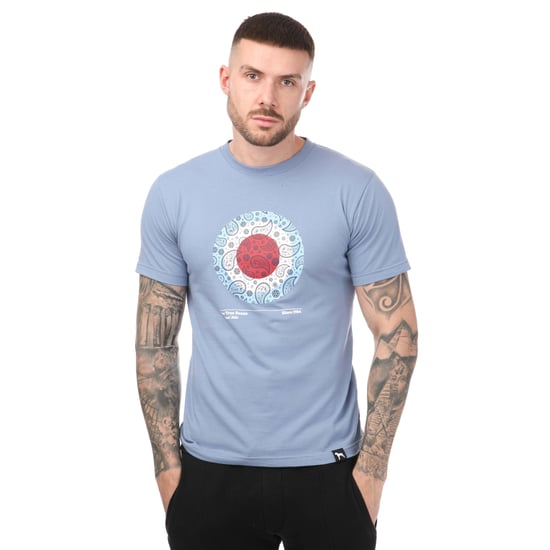 Men's One True Saxon Paisley T-Shirt in Blue - Image 1