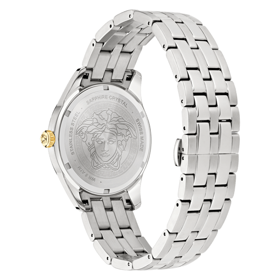 Versace Greca Time Gmt Men's Silver Watch VE7C00523 - Image 5