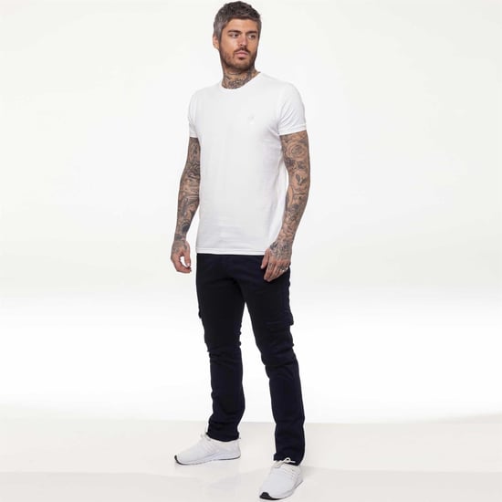 Enzo Mens Cargo Combat Chinos