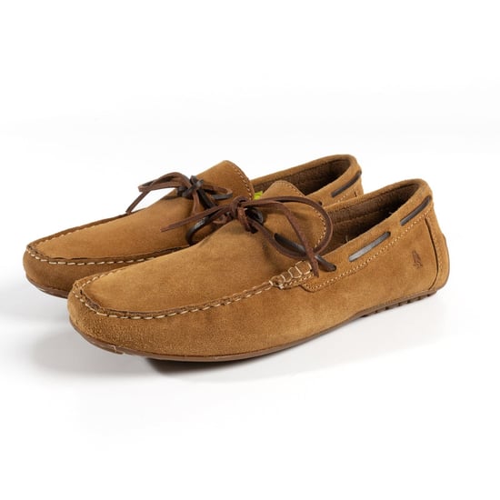 Hush Puppies Reuben Suede Men's Tan Boat Shoes - Image 5
